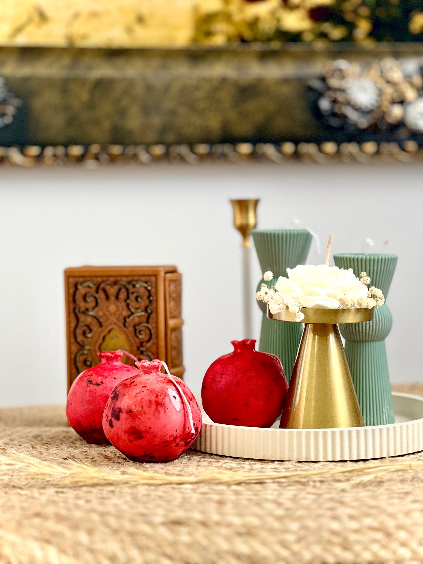 Pomegranate candle