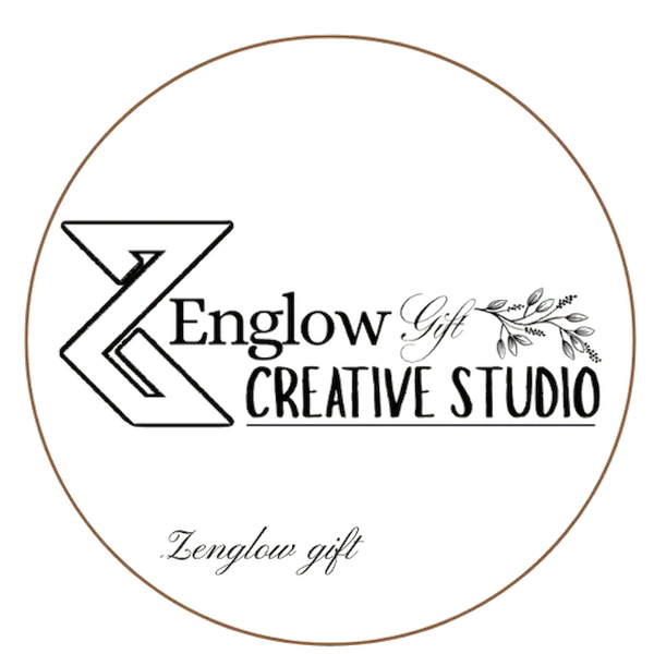 Zenglow logo photo with brown circles 